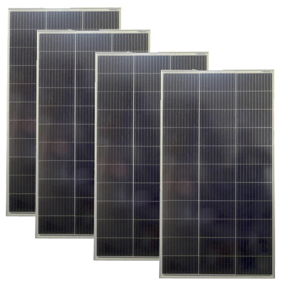 4 x Solar Panel 160 watt unregulated | High performance | 1215 x 670 x 35mm