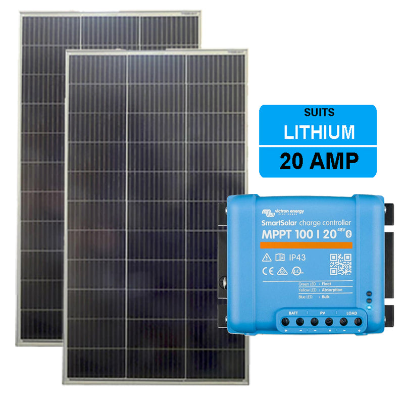 Lithium solar package caming installation