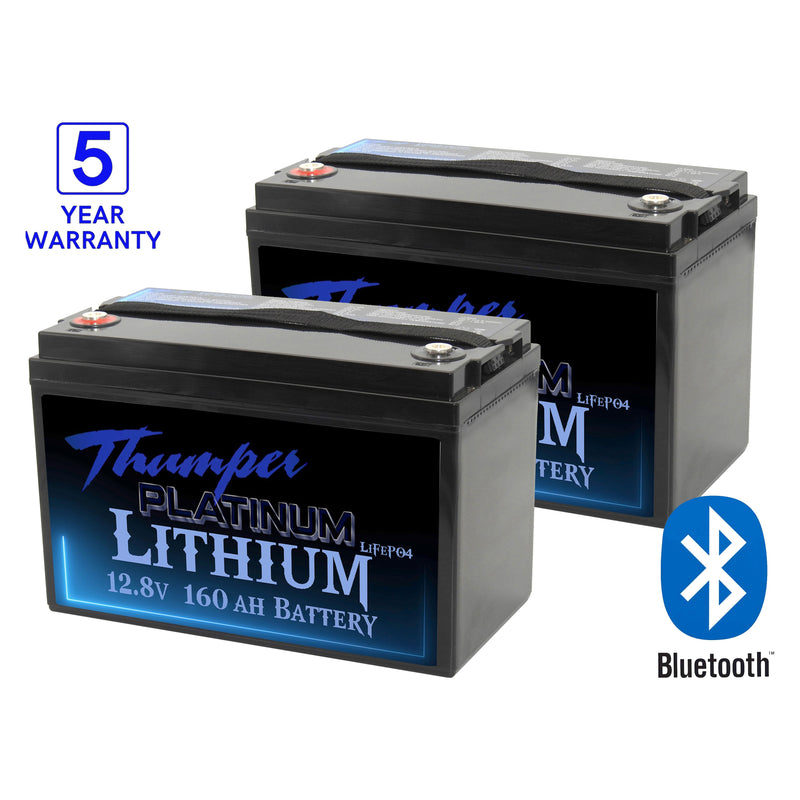 Thumper Lithium 160 AH Bluetooth LiFePO4 Battery | 160 Amp cont discharge TL-160BT