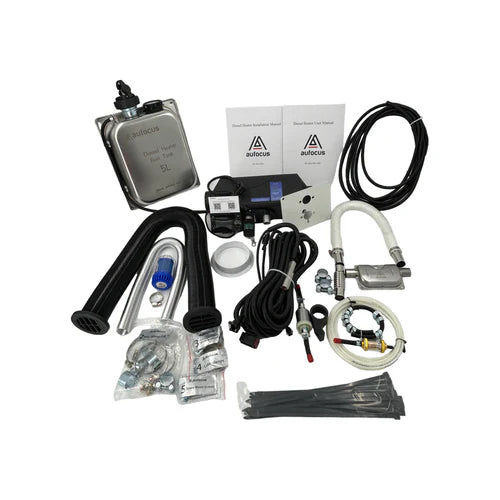 Aufocus BUNDLE PACKAGE Diesel Heater Bluetooth Model + Tank Cover + Install Kit