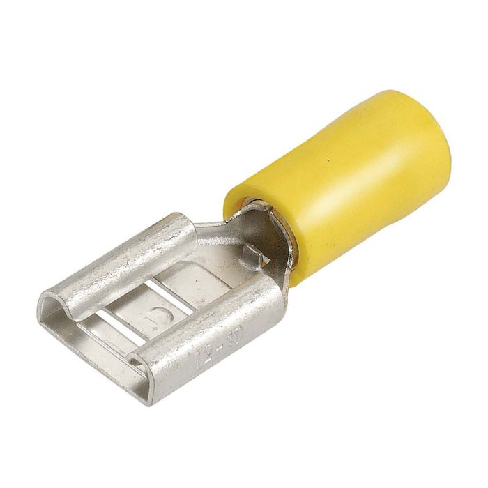 Narva 9.5 X 1.2MM Female Blade Terminal Yellow (10 pack) | 56040BL - Home of 12 Volt Online