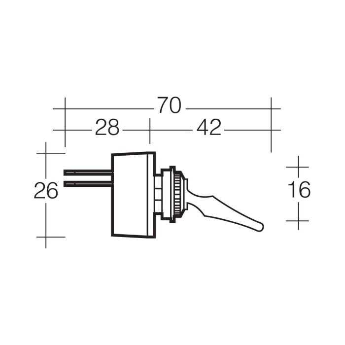 Narva Off/On Toggle Switch | 60044BL - Home of 12 Volt Online