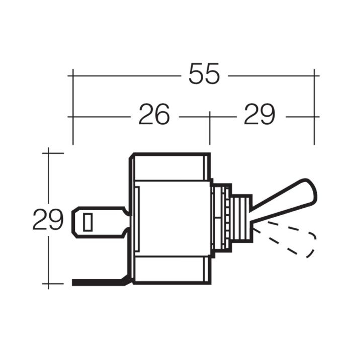 Narva Off/Momentary (On) Toggle Switch | 60069BL - Home of 12 Volt Online