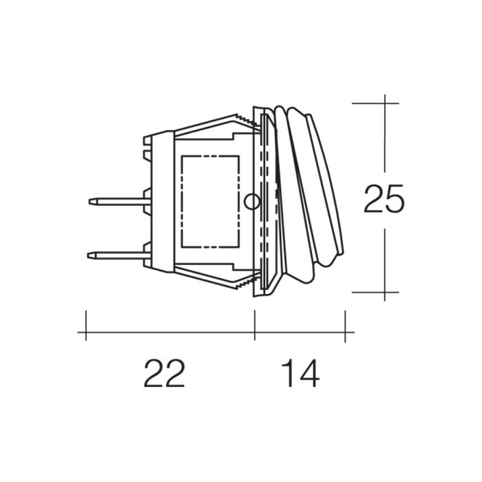 Narva Off/On Rocker Switch with Waterproof Neoprene Boot | 62035BL - Home of 12 Volt Online