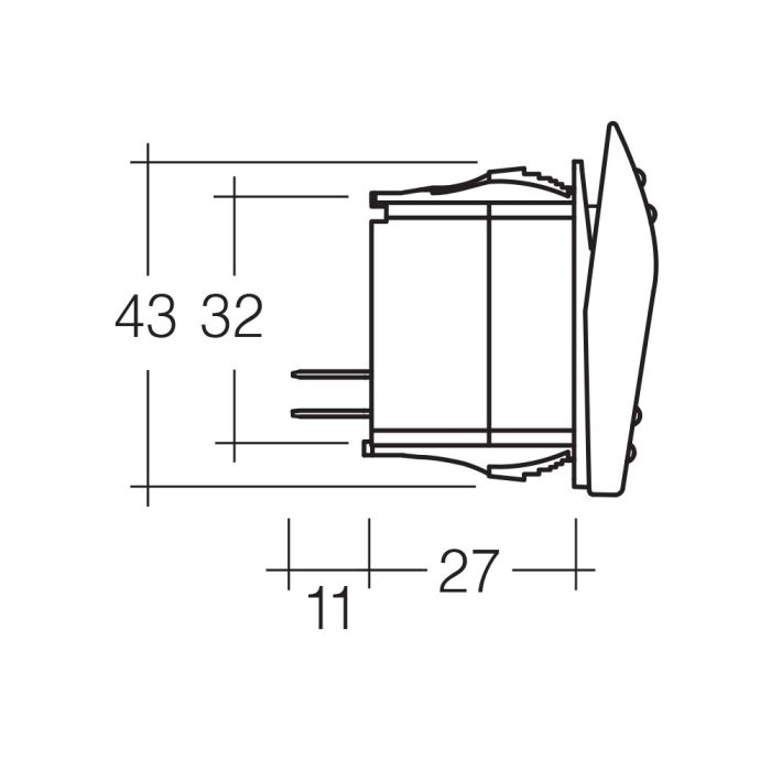 Narva Off/On Sealed Rocker Switch | 63100BL - Home of 12 Volt Online