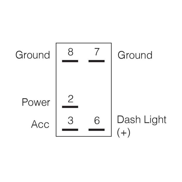 Narva "12 Volt Illuminated Off/On Sealed Rocker Switch with ""Aux Lights"" Symbol (Blue)" | 63144BL - Home of 12 Volt Online