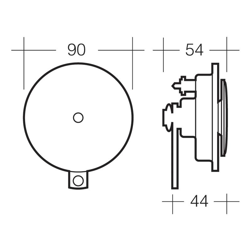 Narva 24 Volt High Tone Disc Horn | 72527BL