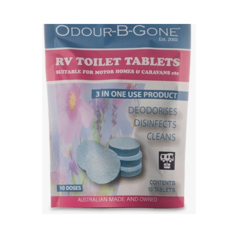 Odour B Gone 10 Pack 8g RV Toilet Tablets | 0316-10 - Home of 12 Volt Online