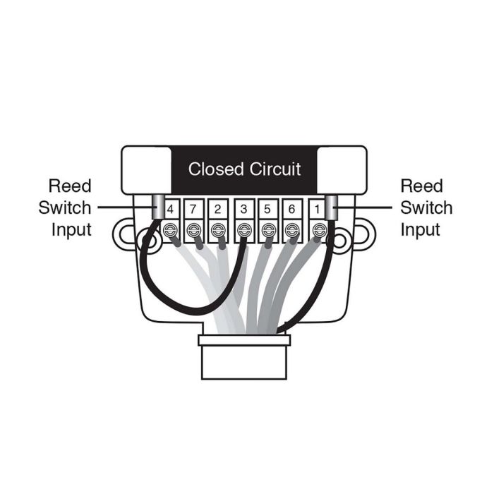 Narva 7 Pin Flat Quickfit Trailer Socket with Reed Switch use with Normally Closed Circuit | 82043BL - Home of 12 Volt Online