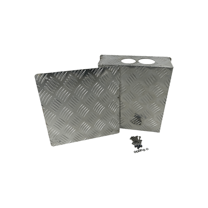 AUFOCUS Gen 4 - SILVER Stainless Steel Checker Plate Tank Cover For Diesel Heater