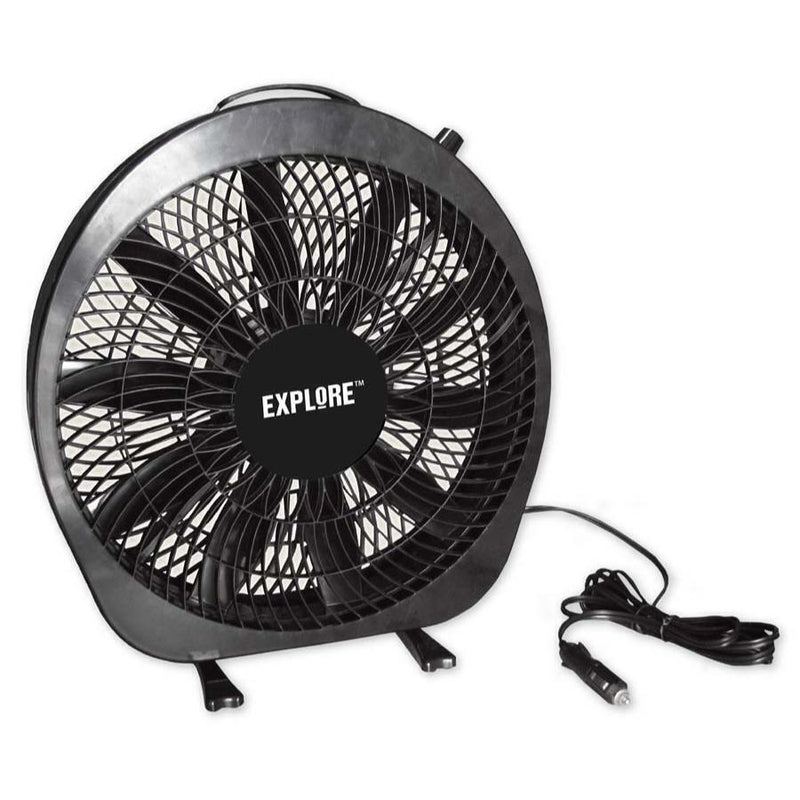 Explore Cool Breeze 12Volt Fan Black