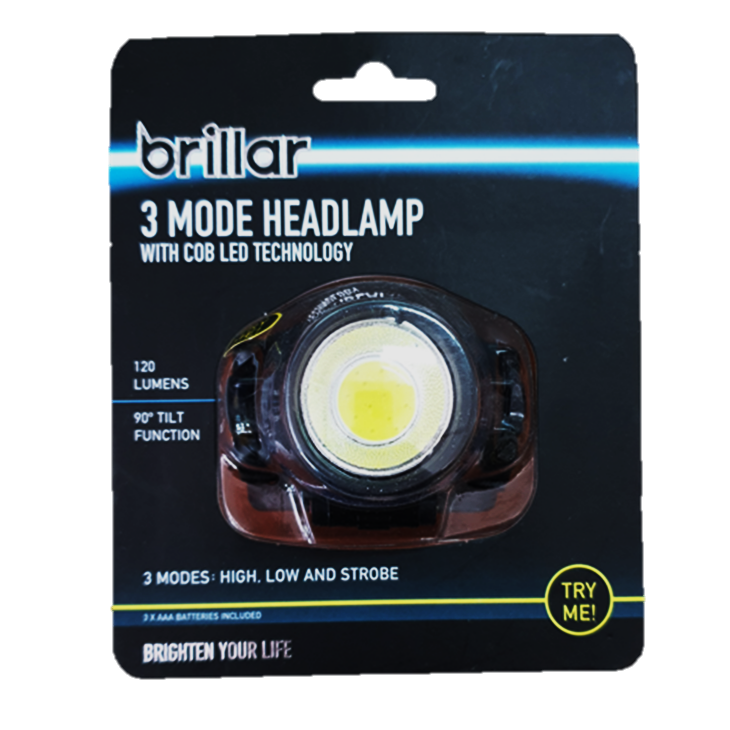 3 Mode Head Lamp with Cob LED Light