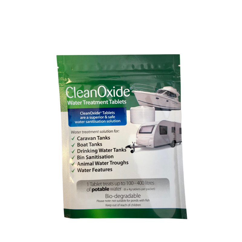 CleanOxide Water Treatment Tank Sanitiser 4gm Tablets 8 Pack