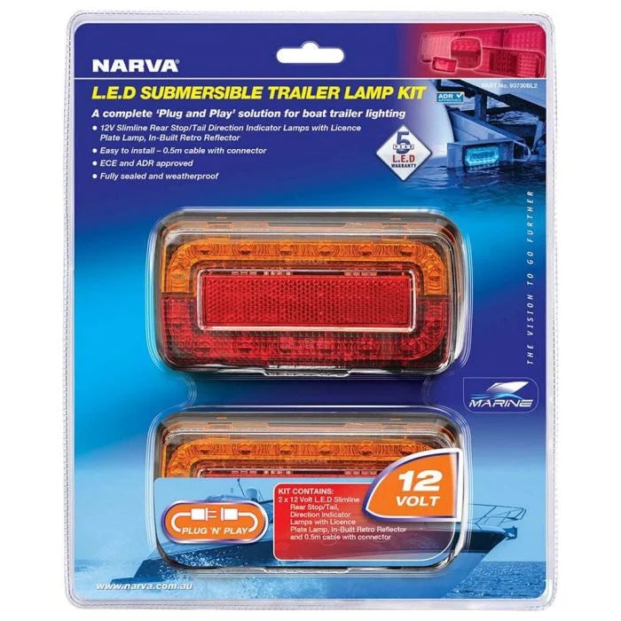 Narva Model 37 12V LED Slimline Rear Stop/Tail, Direction Indicator Lamps | 93730BL2 - Home of 12 Volt Online