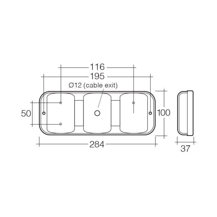 Narva 9-33 Volt L.E.D Rear Twin Stop/Tail and Direction Indicator Lamp | 94202 - Home of 12 Volt Online