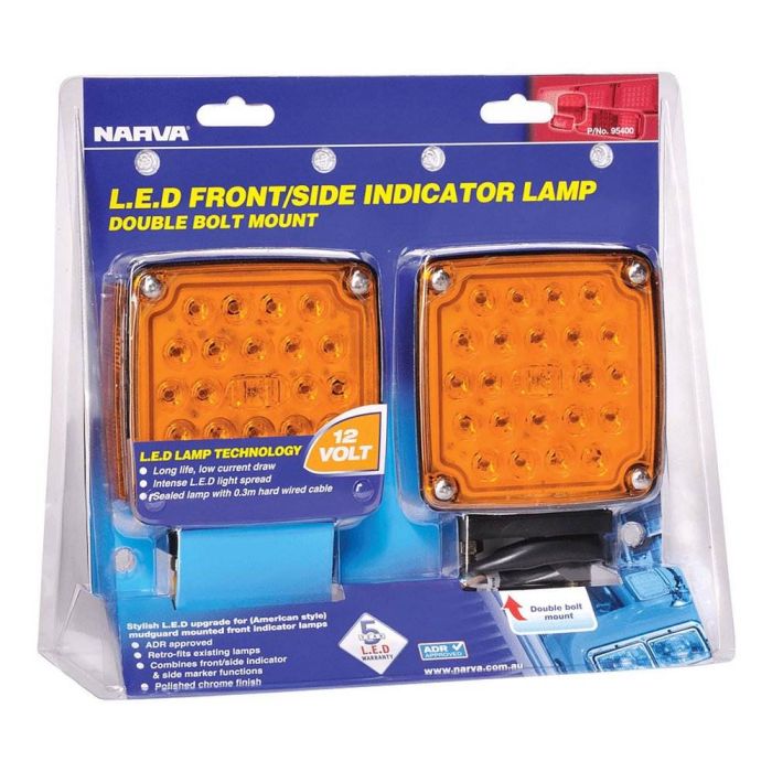 Narva 12 Volt Model 54 Combined L.E.D Front and Side Direction Indicator Lamp Pack | 95400 - Home of 12 Volt Online