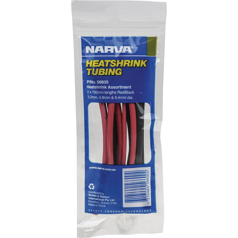 Narva Heatshrink Tubing Assortment 3.2mm - 6.4mm DIA. | 56600 - Home of 12 Volt Online