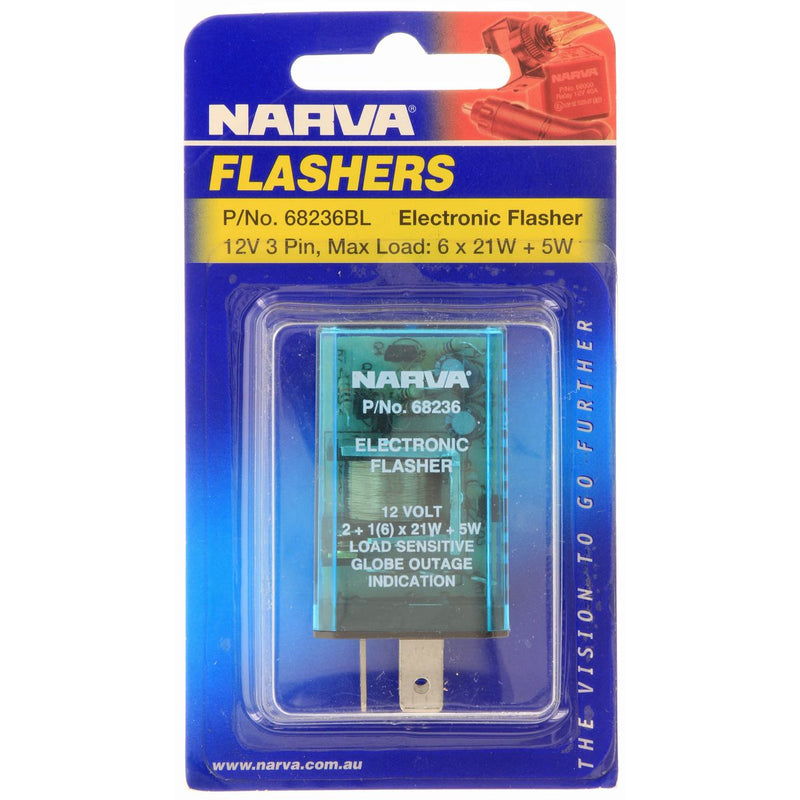 Narva 12 Volt 3 Pin Electronic Flasher | 68236BL