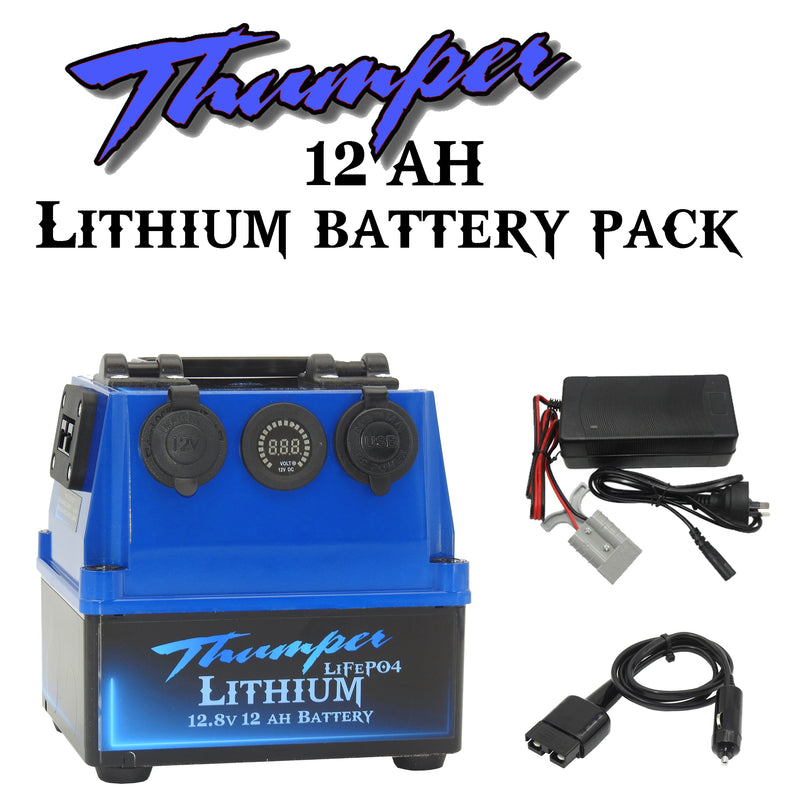 Thumper Lithium 12 AH Battery Pack | Dual Battery system