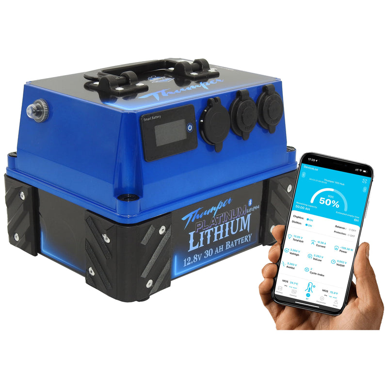 Thumper Lithium 30 AH Battery Pack BATL-30 Bluetooth monitoring