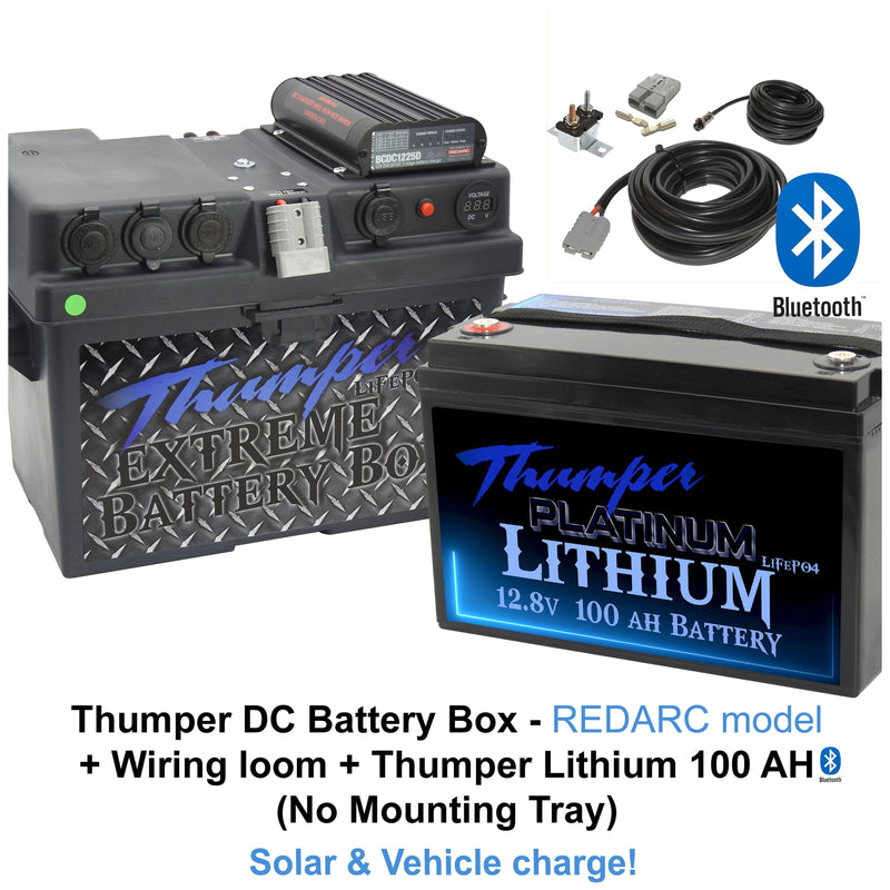 Thumper REDARC DC Battery Box 'Classic' model | Multi-Chemistry