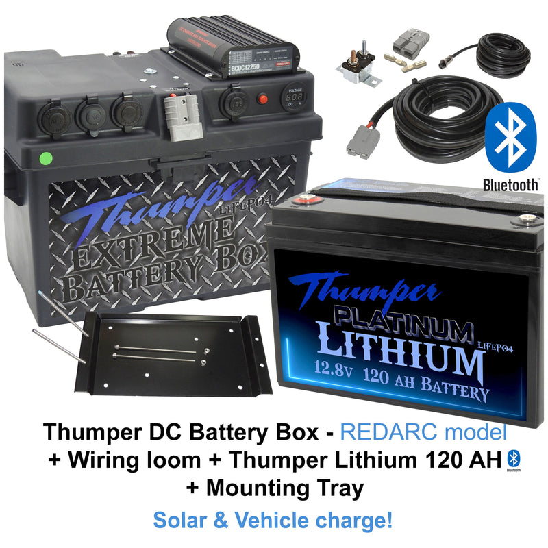 Thumper REDARC DC Battery Box 'Classic' model | Multi-Chemistry