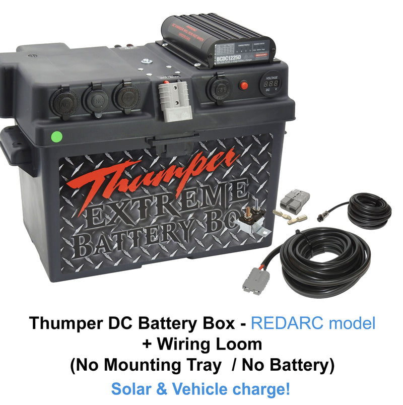 Thumper REDARC DC Battery Box 'Classic' model | Multi-Chemistry