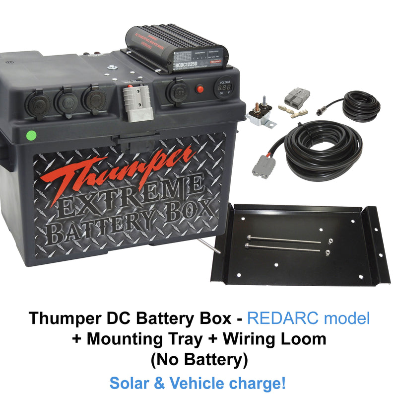 Thumper REDARC DC Battery Box 'Classic' model | Multi-Chemistry