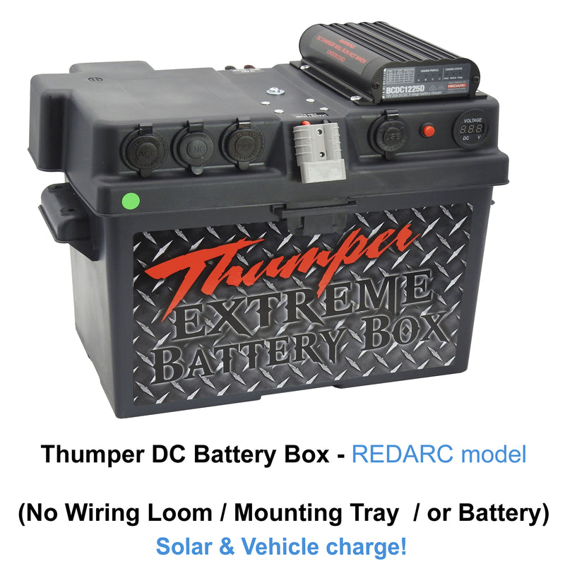 Thumper REDARC DC Battery Box 'Classic' model | Multi-Chemistry