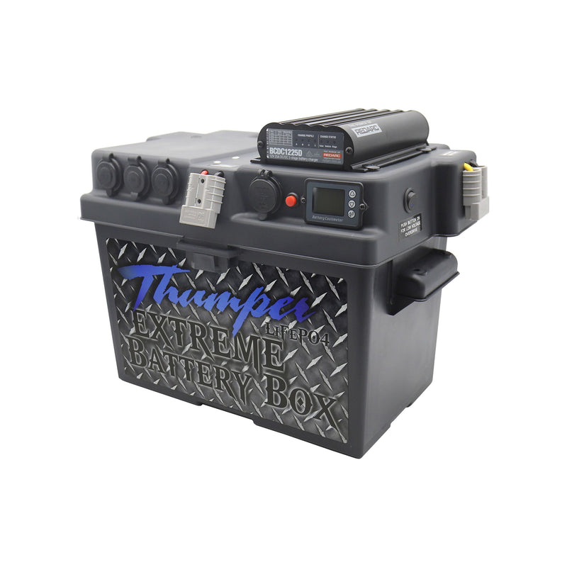 Thumper REDARC DELUXE DC Battery Box BCDC1225D | Multi-Chemistry