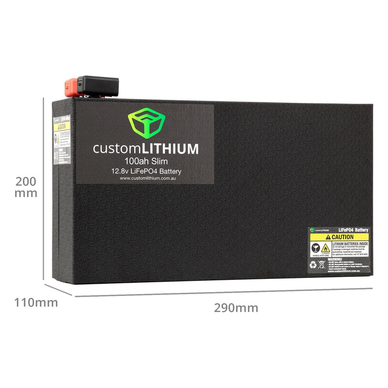 Custom Lithium Slim Lithium Battery 100 AH  CL-S-100AH