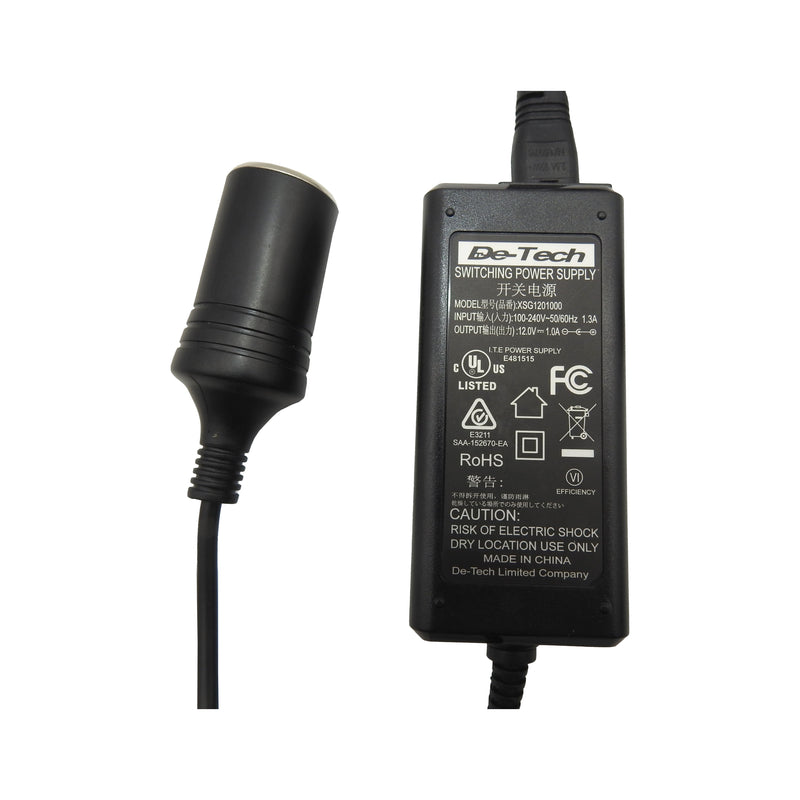 DE-Tech 12V DC 1A Power Supply Transformer | 1A - Home of 12 Volt Online