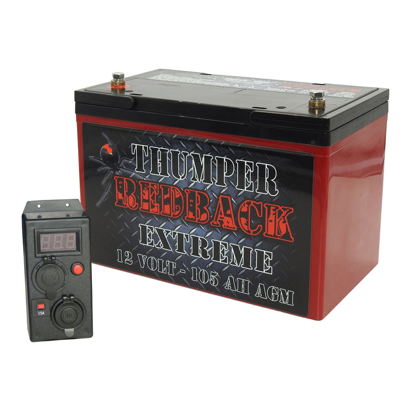 Thumper Extreme 105 AH Heavy Duty Deep cycle Caravan AGM Battery