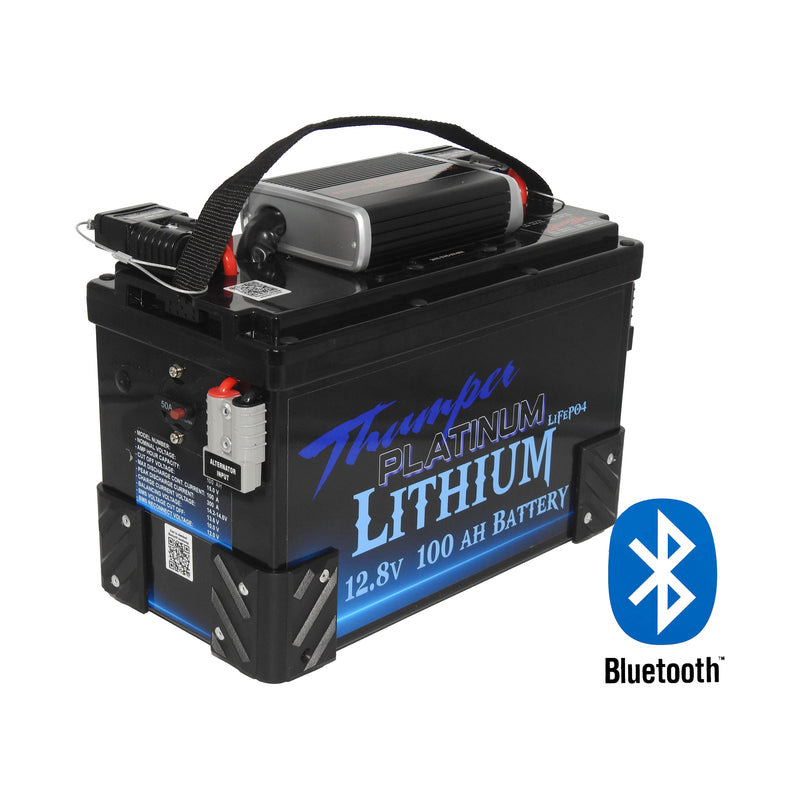 Thumper Lithium LiFePO4 Battery Hub 100 AH Projecta IDC25L | Bluetooth Front Mount - Home of 12 Volt Online