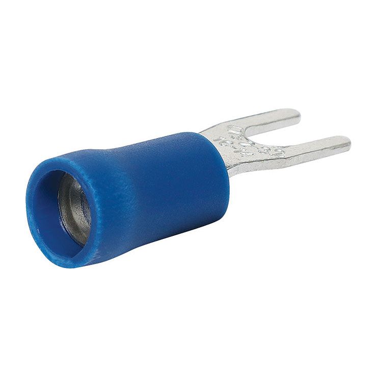 Blue 5mm Fork Crimp Pk 100 | H2087B