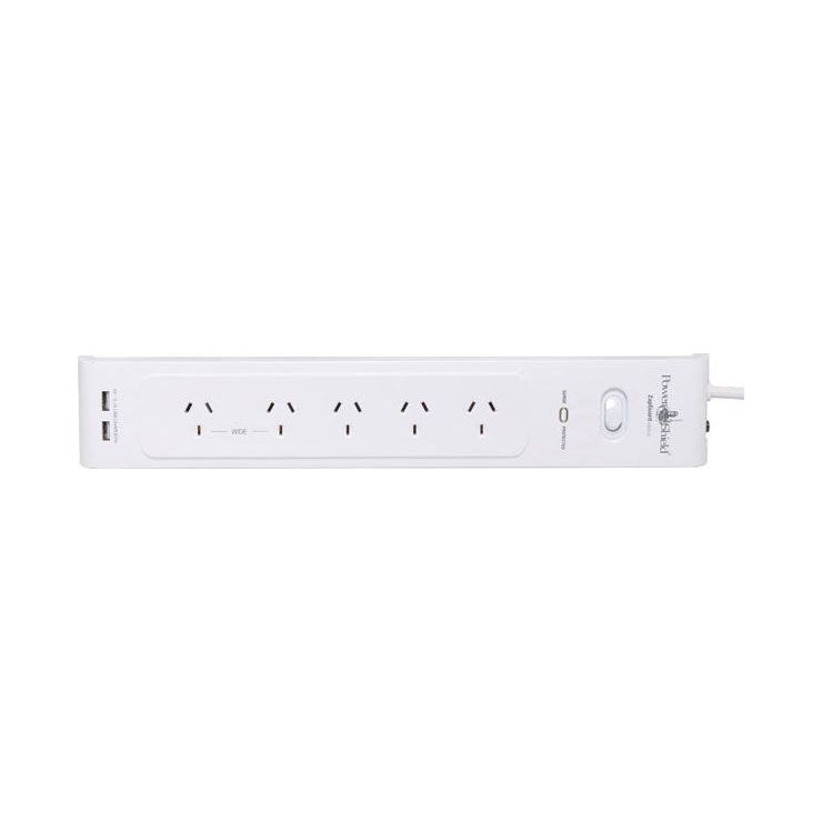 Zapguard Surge Protected 5 Way Power Board | P8154