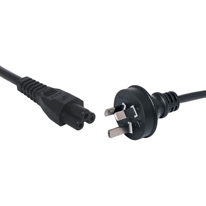 1.8m Cloverleaf C5 Appliance 3 Pin 2.5A Mains Power Cable | P8406 - Home of 12 Volt Online