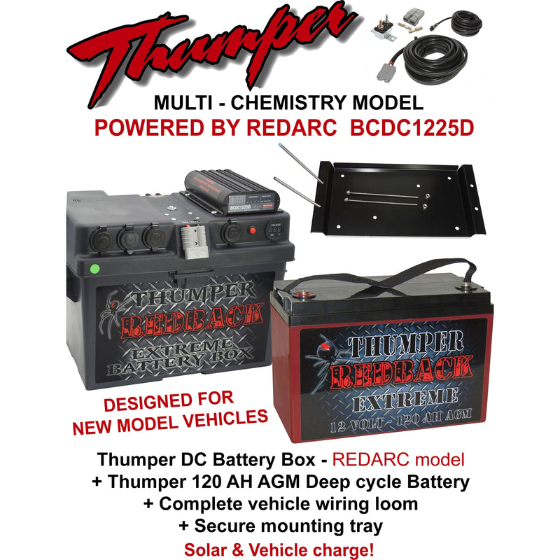 Thumper REDARC DC Battery Box 'Classic' model | Multi-Chemistry