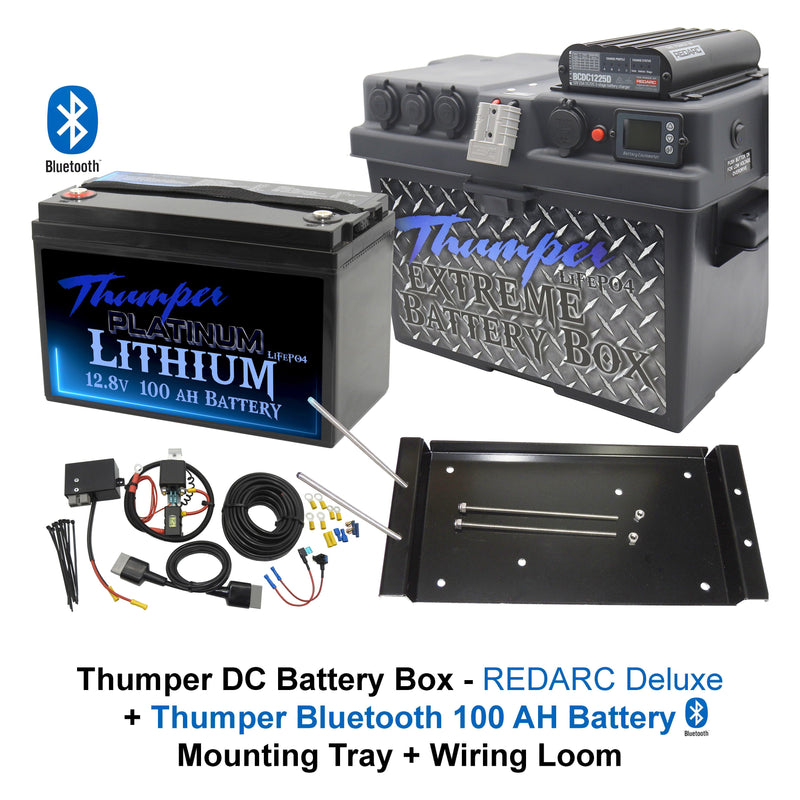 Thumper REDARC DELUXE DC Battery Box BCDC1225D | Multi-Chemistry