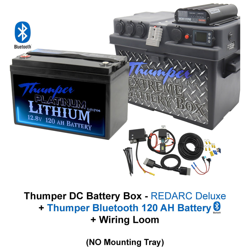 Thumper REDARC DELUXE DC Battery Box BCDC1225D | Multi-Chemistry