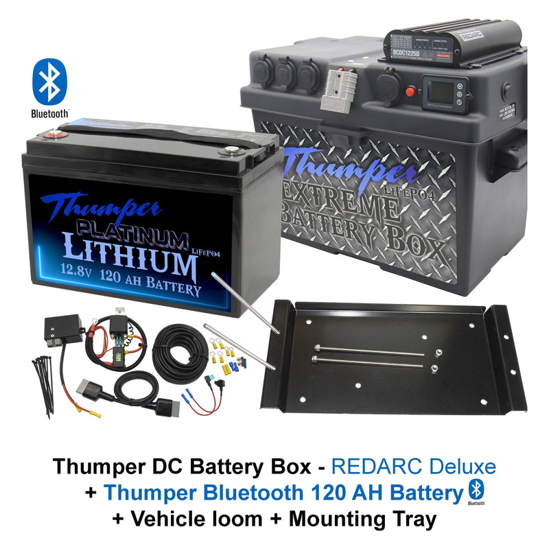 Thumper REDARC DELUXE DC Battery Box BCDC1225D | Multi-Chemistry