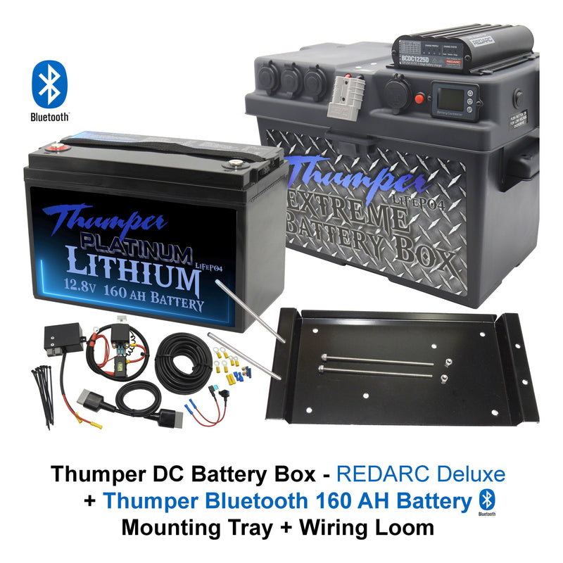 Thumper REDARC DELUXE DC Battery Box BCDC1225D | Multi-Chemistry