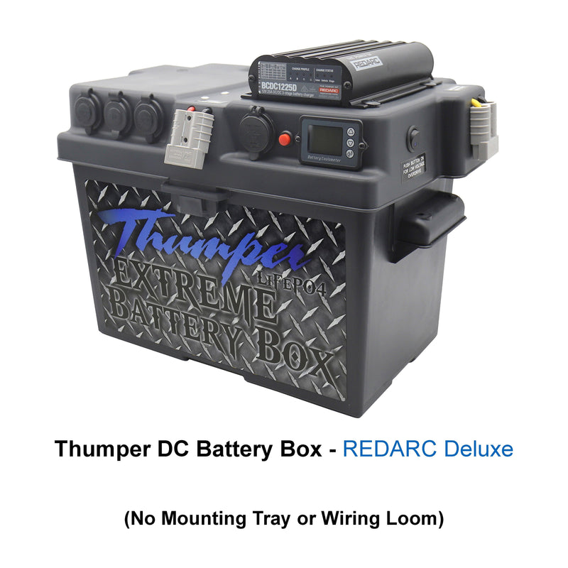 Thumper REDARC DELUXE DC Battery Box BCDC1225D | Multi-Chemistry