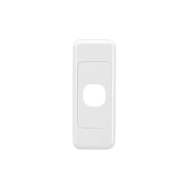 1 Gang Blank Architrave Switch Plate - White