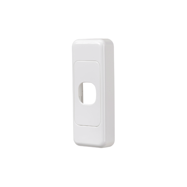 1 Gang Blank Architrave Switch Plate - White