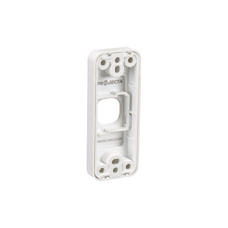 1 Gang Blank Architrave Switch Plate - White