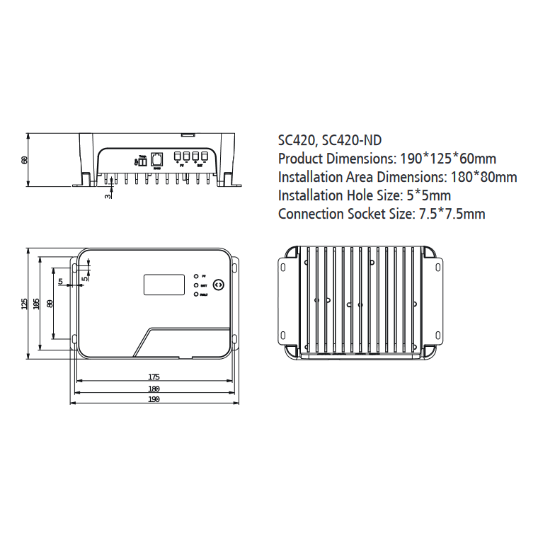 Projecta MPPT 20 Amp Automatic Solar Charge Controller SUITS LITHIUM | SC420 - Home of 12 Volt Online