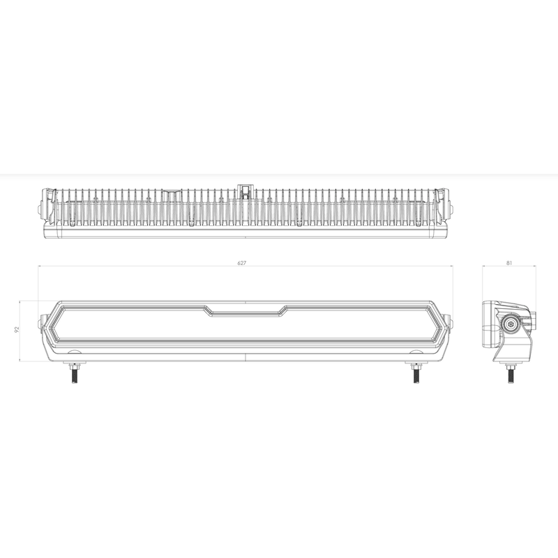 Narva 24" Inch Ultima Light Bar Ultra Satin Long & Wide Hybrid | 71720S - Home of 12 Volt Online