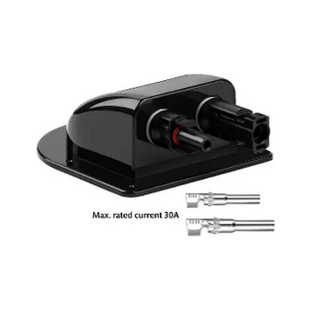 Cable Entry Box 2 x Cable MC4 Connector BLACK