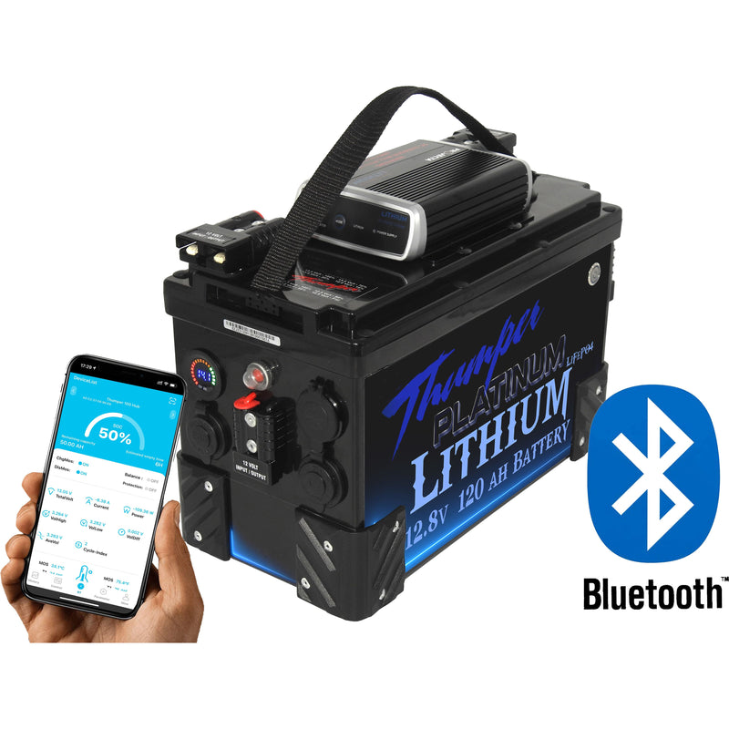 Thumper Lithium LiFePO4 Battery Hub 120 AH Projecta IDC25L Bluetooth